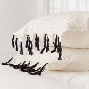 Urban Outfitters Aura Fringe Pillow Shams(2)